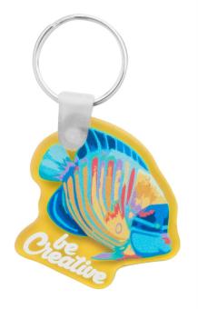 CreaFob custom made keyring Transparent yellow