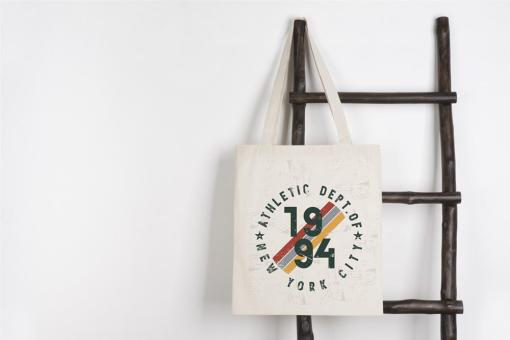 Longish 140 cotton shopping bag Nature