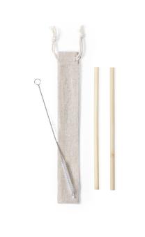 Piltu bamboo straw set Nature