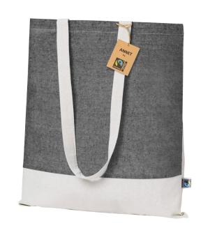 Annet Fairtrade shopping bag Black