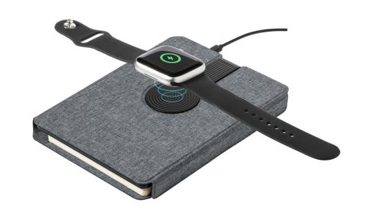 Morrison wireless charger notebook Dark grey