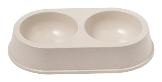 Tremony double dog bowl Nature