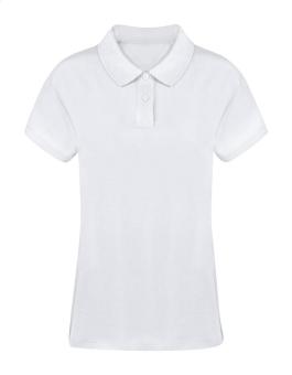 Koupan Damen Polo-Shirt, weiß Weiß | L