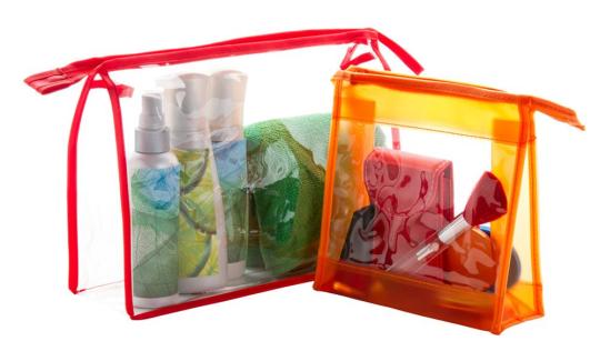 Losut cosmetic bag Transparent red