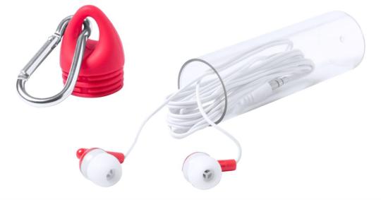 Kelty earphones Transparent red