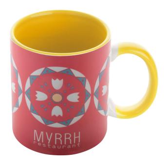 Harnet sublimation mug White/yellow