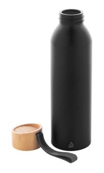 Ralusip Plus recycled aluminium bottle Black