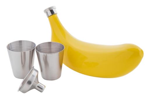 Platano hip flask set Multicolor