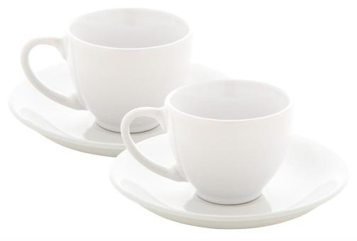 Mocca Espresso-Set Weiß