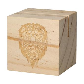 Holzmenükartenhalter "Cube" Natur