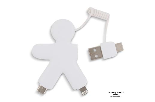 2064 | Xoopar Buddy Eco Charging Cable White