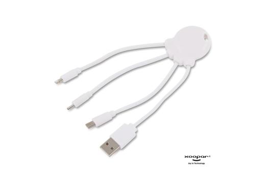 2087 | Xoopar Octopus Charging cable Weiß