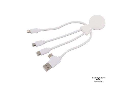 2099 | Xoopar Mr. Bio Smart Charging cable with NFC White