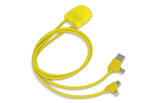 Xoopar Ice-C Charging cable Yellow