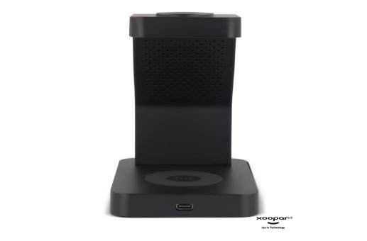 2708 | Xoopar Icon 3 in 1 Magnetic Wireless charger Schwarz