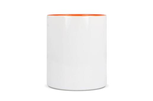 Mug subli Oslo colored inside & handle 300ml Orange/white