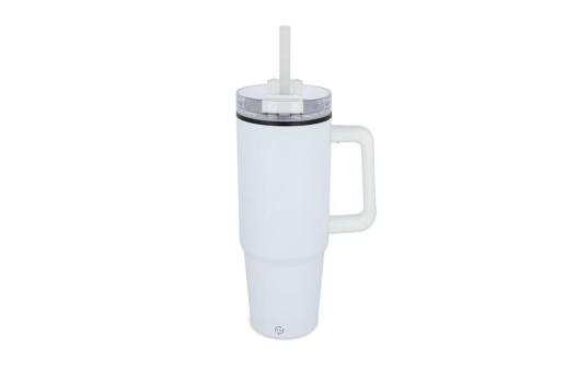 Miami mug with handle and straw 800ml 