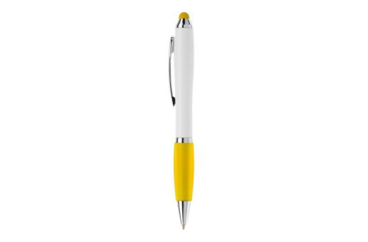 Ball pen Hawaï stylus hardcolour White/yellow