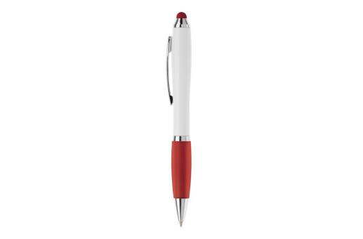 Ball pen Hawaï stylus hardcolour White/red