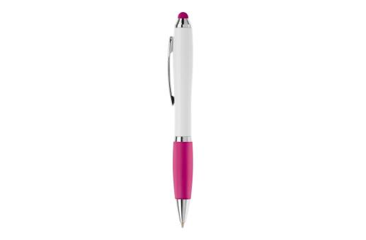 Kugelschreiber Hawaï Stylus weiß Rosa/weiß