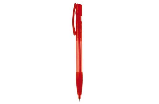 Nash ball pen rubber grip transparent Transparent red