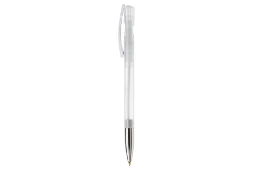 Nash ball pen metal tip transparent, white White,transparent