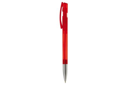 Nash ball pen metal tip transparent Transparent red