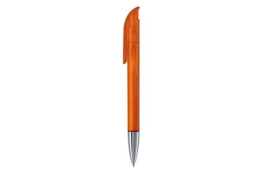 Ball pen Atlas transparent metal tip Transparent orange