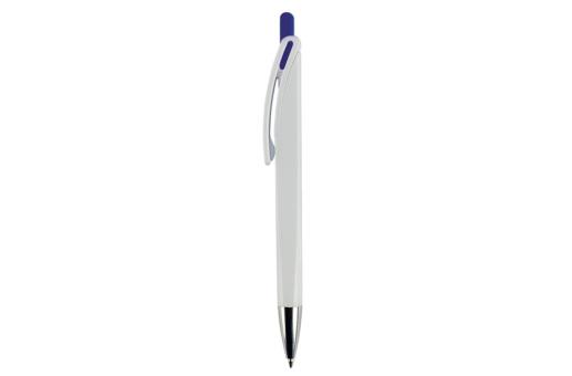 Ball pen Riva hardcolour White/blue