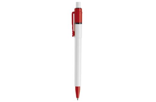 Ball pen Baron Colour hardcolour White/red