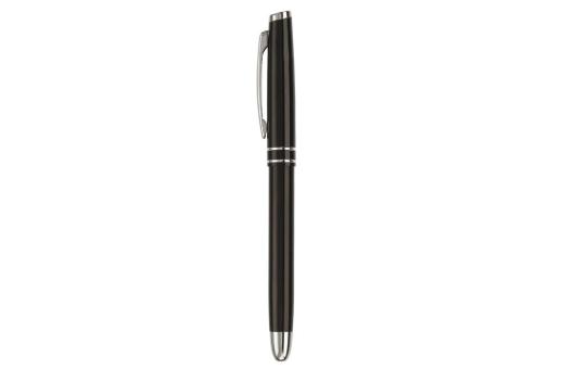 Aluminium Rollerball mit 2 Ringen Schwarz