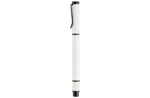 Ball pen with textmarker 2-in-1 White