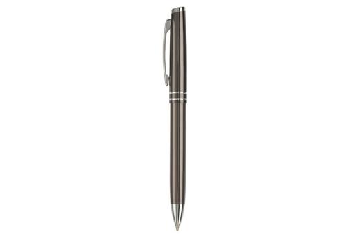 Pen set 2 stripes barrel metal Dark grey