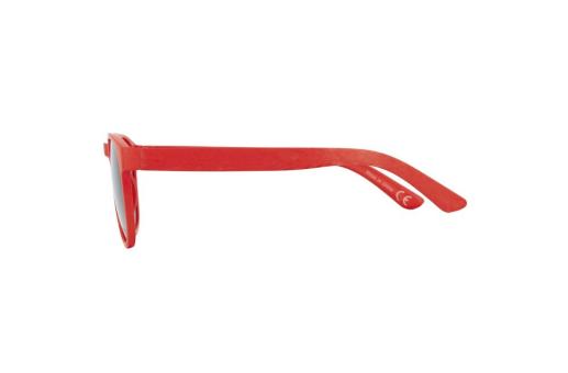 Sonnenbrille Weizenstroh Erde UV400 Rot