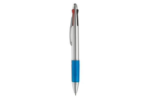 Ball pen 4 colours Blue/silver