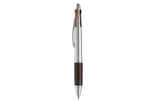 Ball pen 4 colours Silver/black