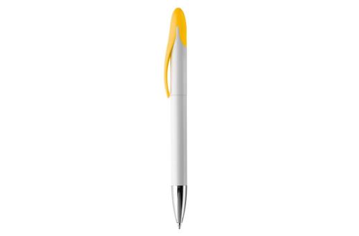 Speedy ball pen twist metal tip White/yellow