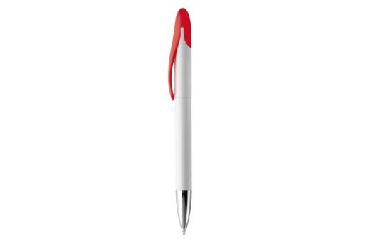 Speedy ball pen twist metal tip White/red