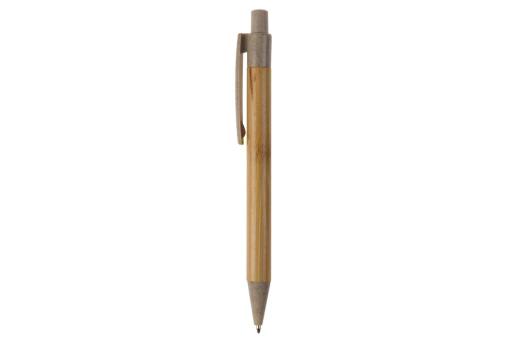 Ball pen bamboo with wheatstraw Convoy grey