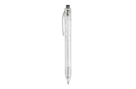 R-PET ball pen Transparent black