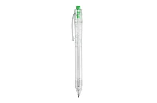 R-PET ball pen Transparent green