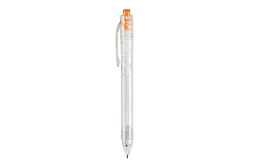 R-PET ball pen Transparent orange