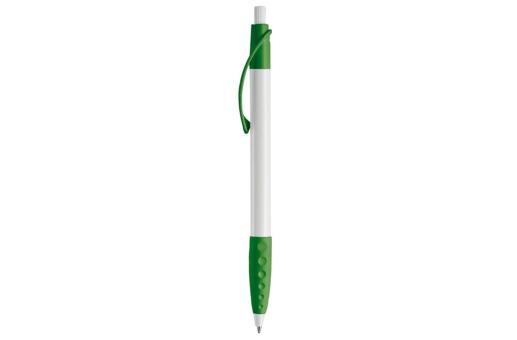 Cosmo ball pen rubber grip HC White/green