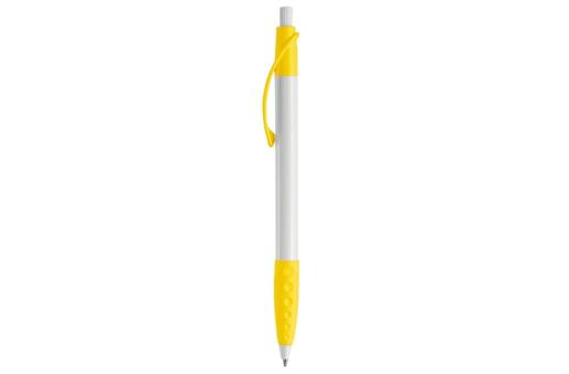 Cosmo ball pen rubber grip HC White/yellow