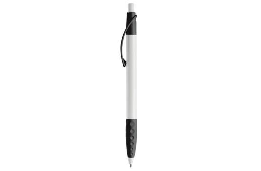 Cosmo ball pen rubber grip HC White/black