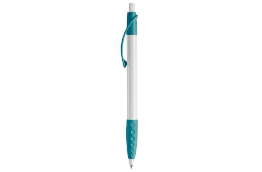 Cosmo ball pen rubber grip HC Turquoise/white