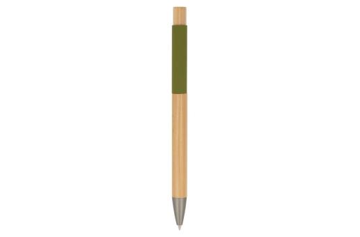 Ball pen Madrid bamboo Olive