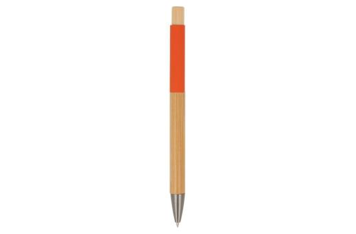 Ball pen Madrid bamboo Orange