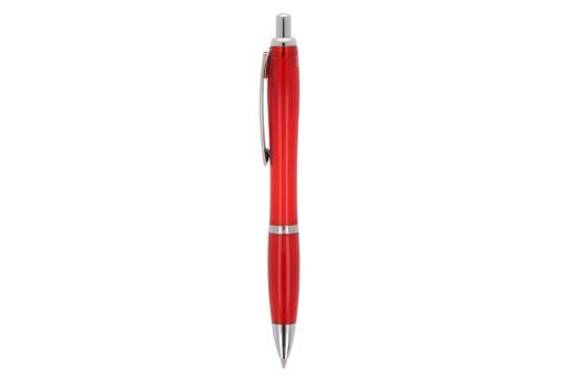 Ball pen Hawaii transparent Ocean Bound Plastic Transparent red