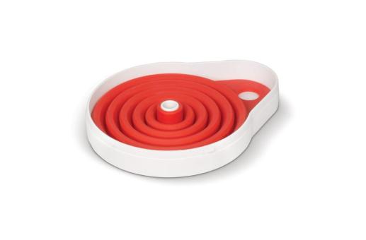 Foldable funnel for car White/red